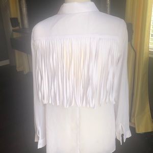 White fringed blouse*Sold*